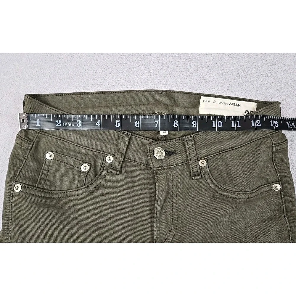 Rag & Bone Green Skinny Jeans Modern Fit Sz. 25‎